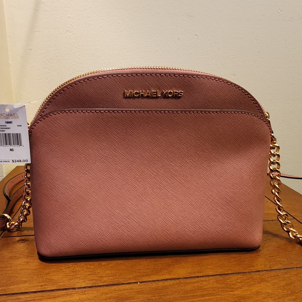 Michael Kors "EMMY" Crossbody In Rose
